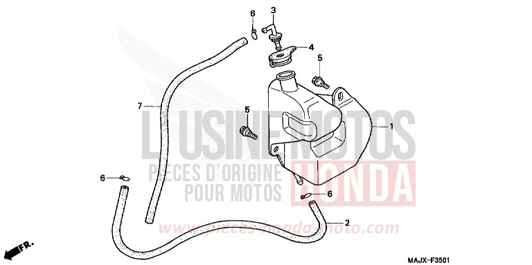 RESERVOIR DE RESERVE (ST1100A) de Pan-European ABS CANDY WINE BERRY RED-U (R114) 1999